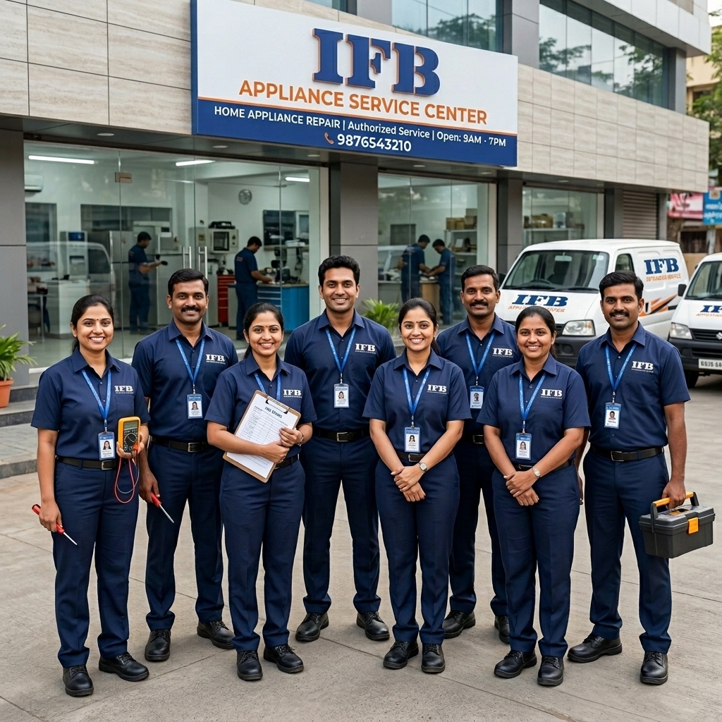 Indian technicians team smiling